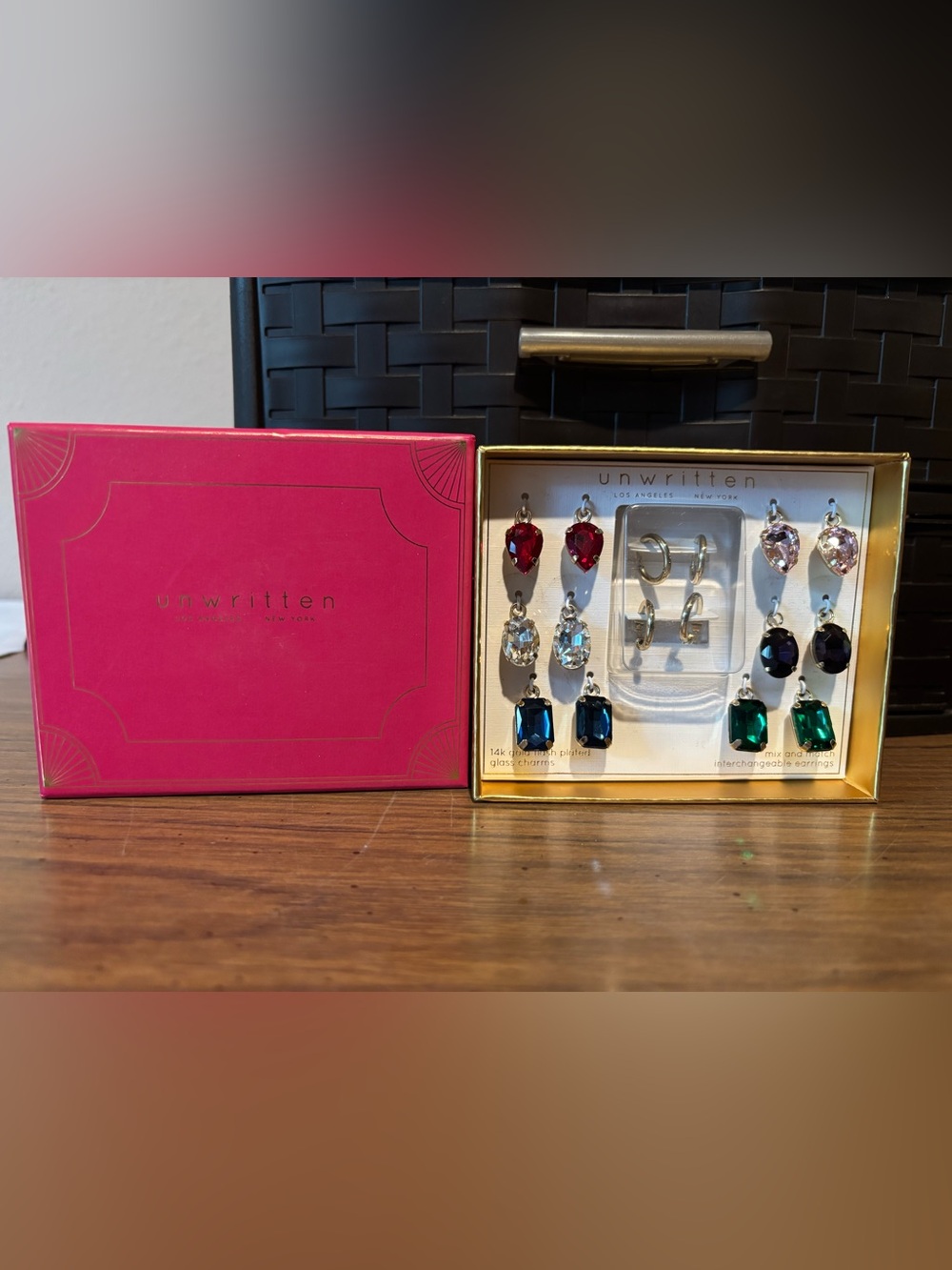NWT Unwritten box of huggie earrings